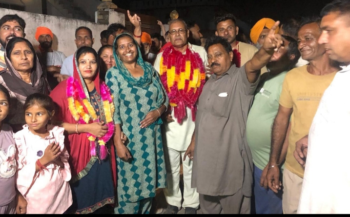 ਗੜ੍ਹਸ਼ੰਕਰ ਨਾਲ ਲੱਗਦੇ ਪਿੰਡ ਰਾਮਪੁਰ ਤੋਂ ਹਰਮੇਸ਼ ਸਿੰਘ ਦੂਸਰੀ ਵਾਰ ਸਰਪੰਚ ਬਣੇ